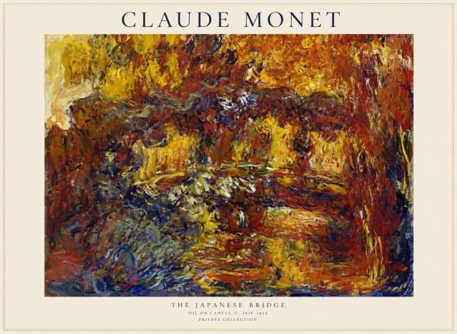 Monet The Japanese Bridge II No1 - Poster