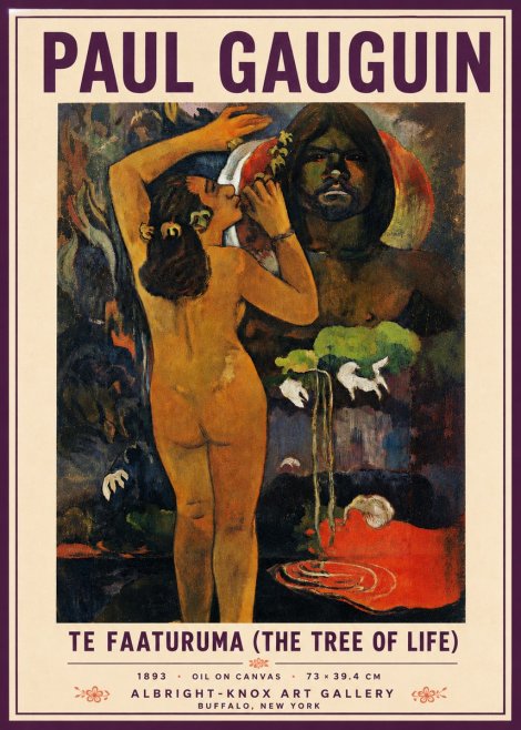 Paul Gauguin Te Faaturuma (the Tree of Life) No3 - Poster
