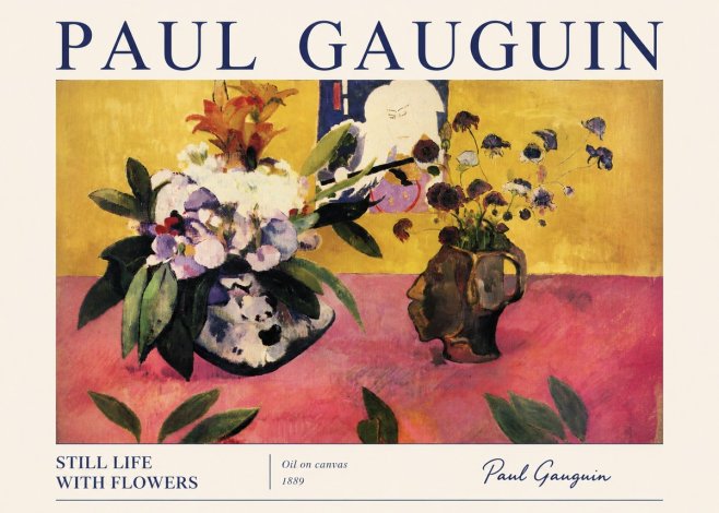 Paul Gauguin Still Life with Flowers No3 - Poster