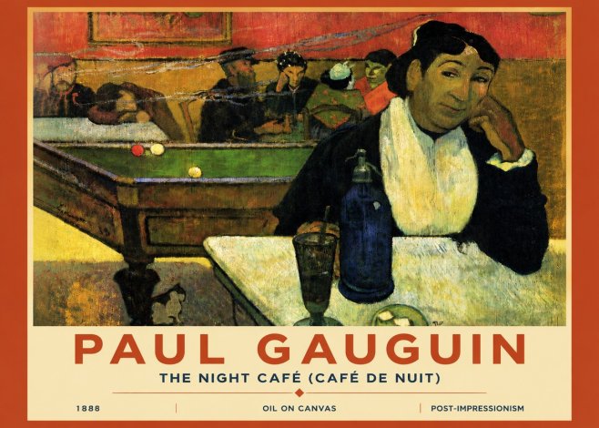 Paul Gauguin The Night Café (Café De Nuit) No4 - Poster