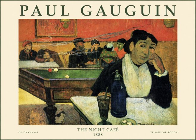 Paul Gauguin The Night Café (Café De Nuit) No6 - Poster