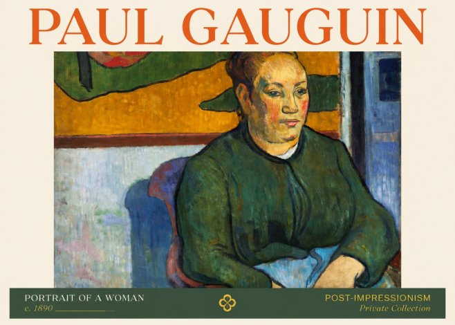 Paul Gauguin Portrait of a Woman No4 - Poster