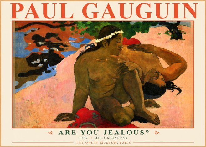 Paul Gauguin Are You Jealous? No3 - Poster