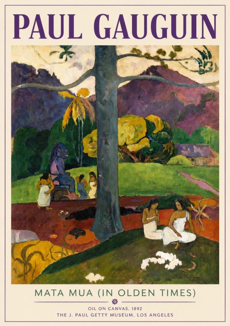 Paul Gauguin Mata Mua (in Olden Times) No6 - Poster