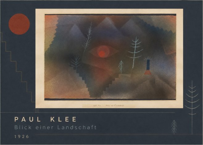 Paul Klee Blick Einer Landschaft No2 - Poster