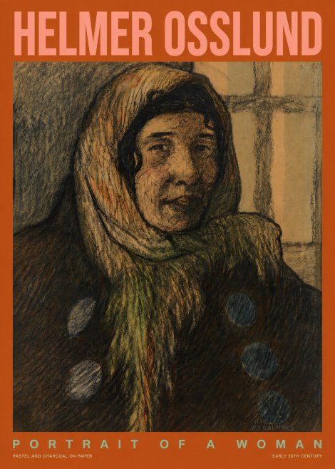 Helmer Osslund Portrait of a Woman No2 - Poster