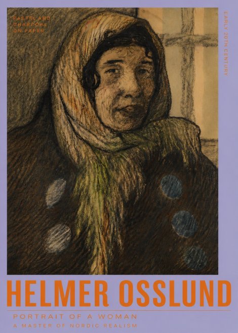 Helmer Osslund Portrait of a Woman No4 - Poster