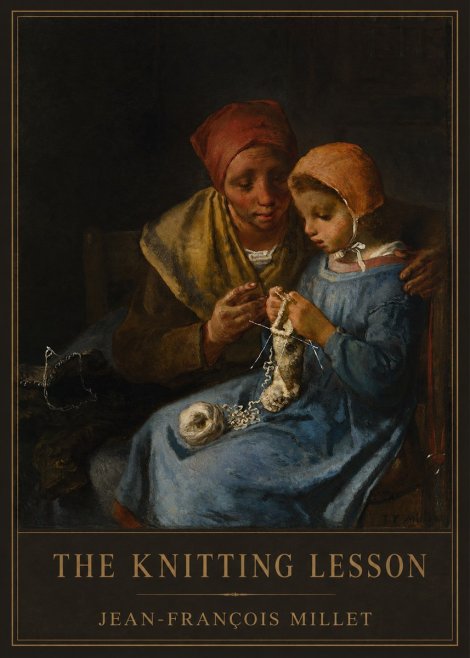 Jean-François Millet The Knitting Lesson I No1 - Poster