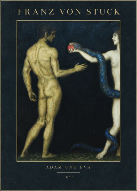 Franz von Stuck Adam Und Eva No3 - Poster