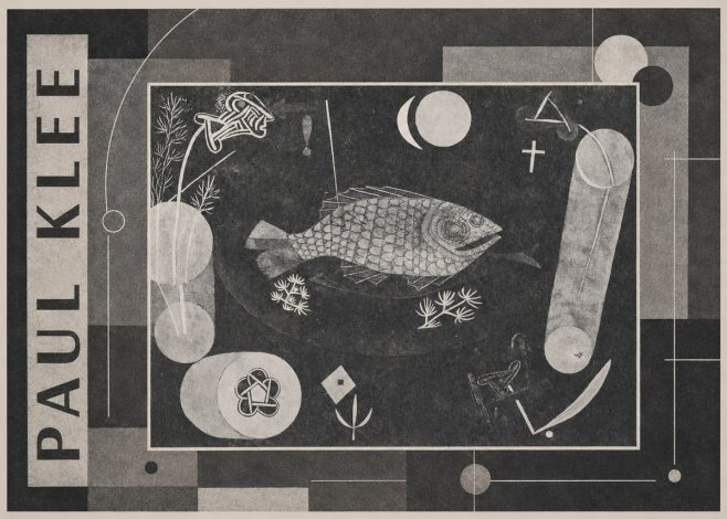 Paul Klee Abstract Fish No4 - Poster