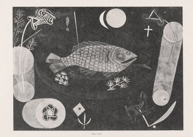Paul Klee Abstract Fish No6 - Poster