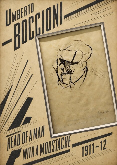 Umberto Boccioni Head of a Man with a Moustache No2 - Poster