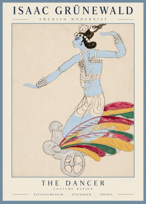 Isaac Grünewald Dancer on a Chariot No5 - Poster