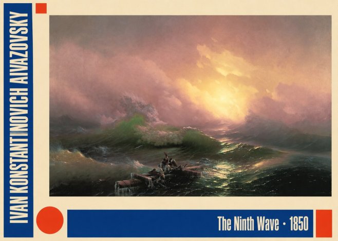 Ivan Konstantinovich Aivazovsky The Ninth Wave II No2 - Poster