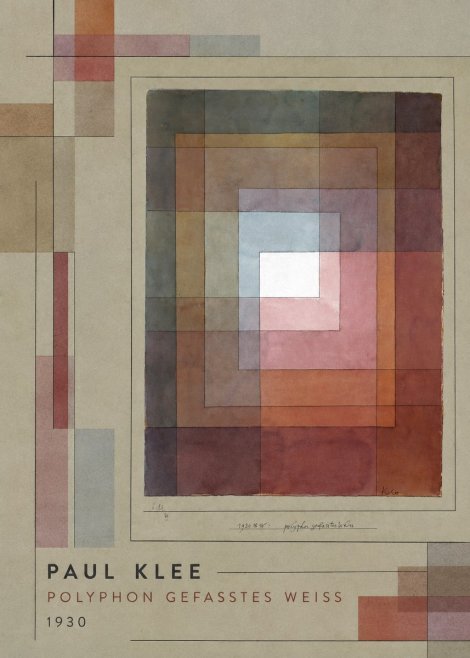Paul Klee Polyphon Gefasstes Weiss No2 - Poster