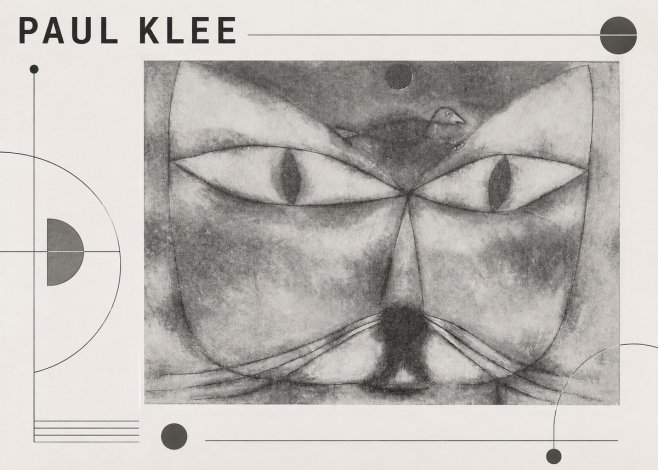 Paul Klee Cat and Bird No3 - Poster