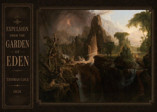 Thomas Cole Expulsion from the Garden of Eden I No2 - Poster