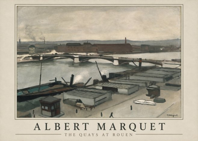 Albert Marquet The Quays at Rouen No1 - Poster