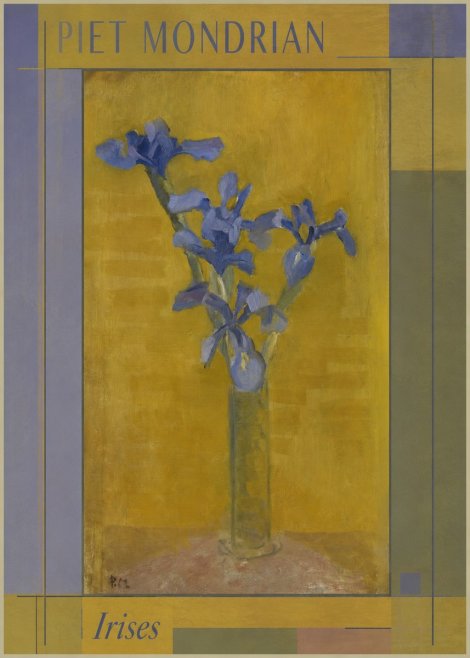 Piet Mondrian Irises No1 - Poster
