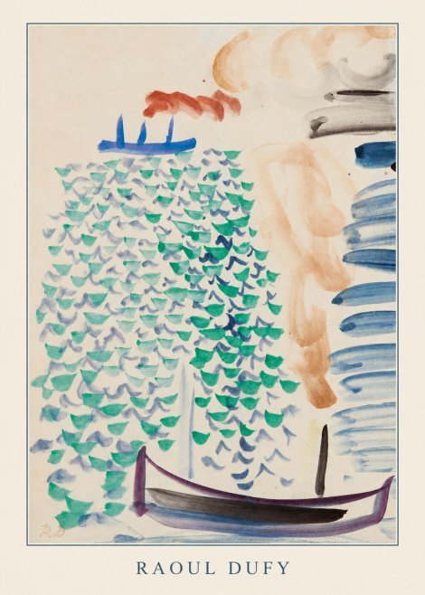 Raoul Dufy Boats on the Water No3 - Poster