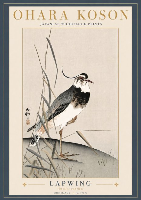 Ohara Koson Lapwing No5 - Poster