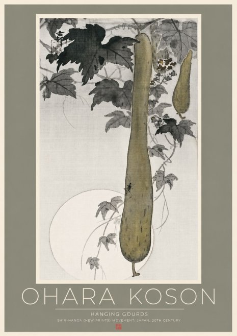 Ohara Koson Hanging Gourds No2 - Poster