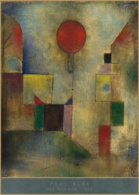 Paul Klee Red Balloon No4 - Poster