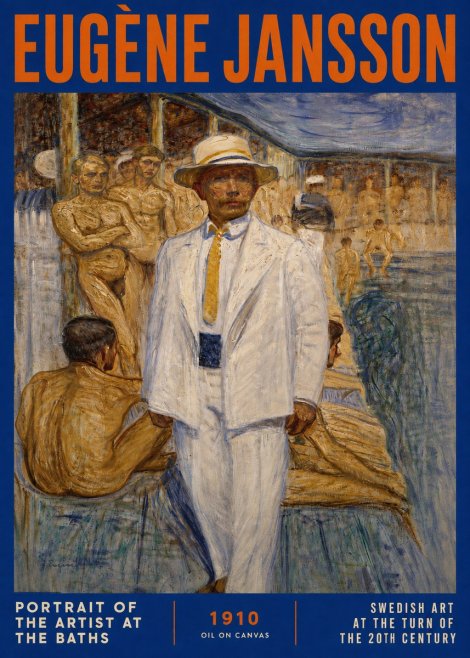 Eugène Jansson Portrait of the Artist at the Baths No2 - Poster