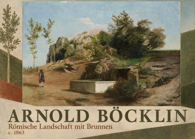 Arnold Böcklin Römische Landschaft Mit Brunnen No5 - Poster