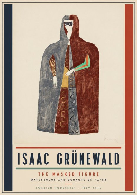 Isaac Grünewald The Masked Figure No5 - Poster