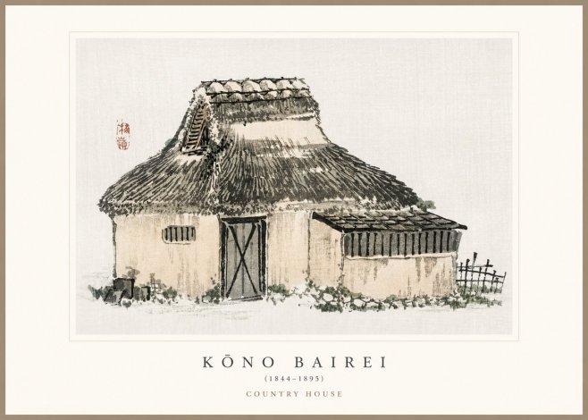 Kōno Bairei Country House No1 - Poster
