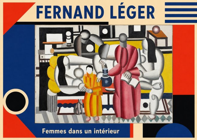 Fernand Léger Composition with Figures No3 - Poster