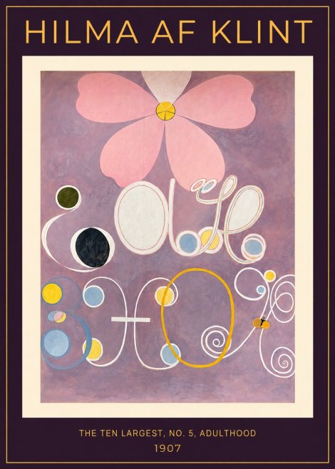 Hilma af Klint The Ten Largest, No. 5, Adulthood No2 - Poster