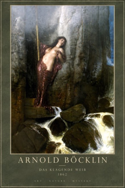 Arnold Böcklin Das Klagende Weib No5 - Poster