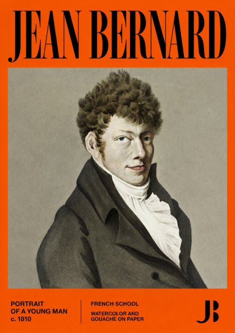 Jean Bernard Portrait of a Young Man No2 - Poster
