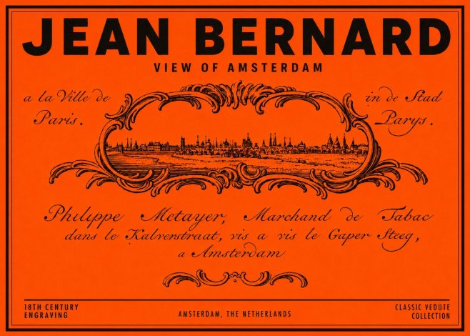Jean Bernard A View of Paris No6 - Poster