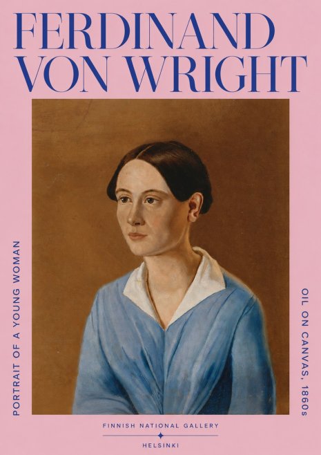 Ferdinand von Wright Portrait of a Young Woman No4 - Poster