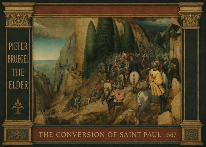 Pieter Bruegel The Conversion of Saint Paul I No4 - Poster