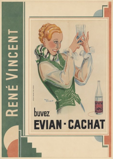 René Vincent Evian - Cachat No2 - Poster