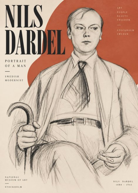 Nils Dardel Portrait of a Man No3 - Poster