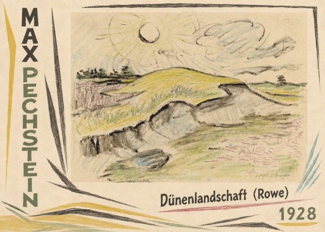Max Pechstein Dünenlandschaft (Rowe) No2 - Poster