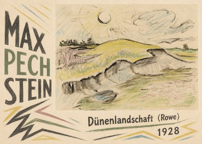 Max Pechstein Dünenlandschaft (Rowe) No4 - Poster
