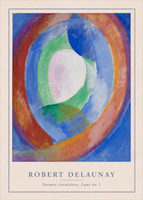 Robert Delaunay Formes Circulaires, Lune No 1 No3 - Poster