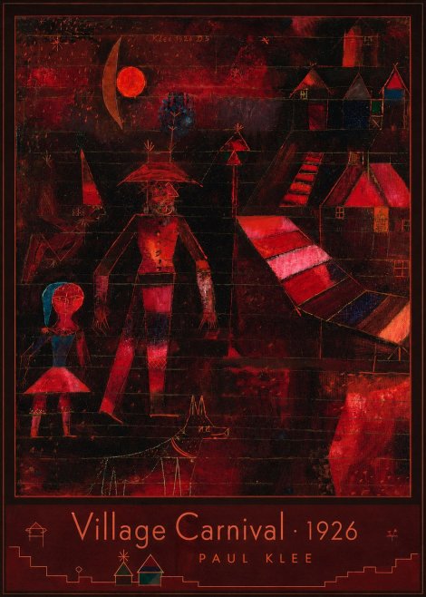 Paul Klee Village Carnival No3 - Poster