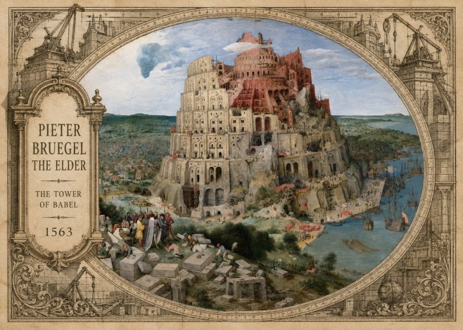 Pieter Bruegel The Tower of Babel IX No4 - Poster