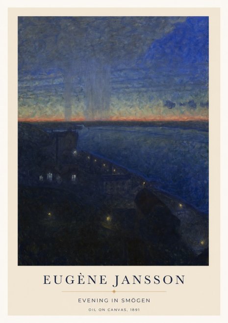 Eugène Jansson Evening in Smögen No1 - Poster