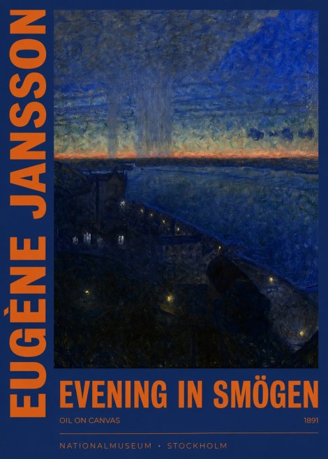 Eugène Jansson Evening in Smögen No2 - Poster