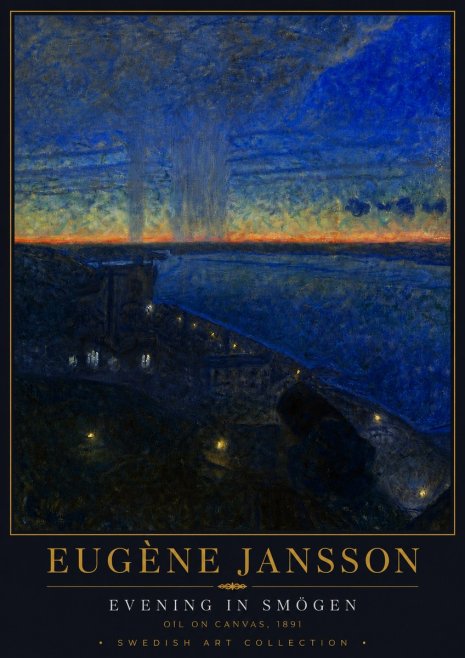 Eugène Jansson Evening in Smögen No5 - Poster