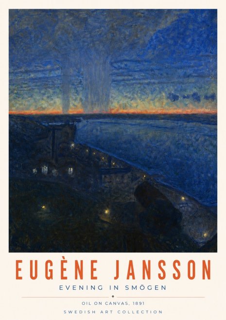 Eugène Jansson Evening in Smögen No6 - Poster
