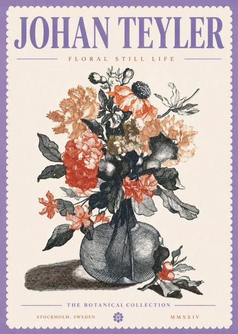 Johan Teyler Floral Still Life II No4 - Poster